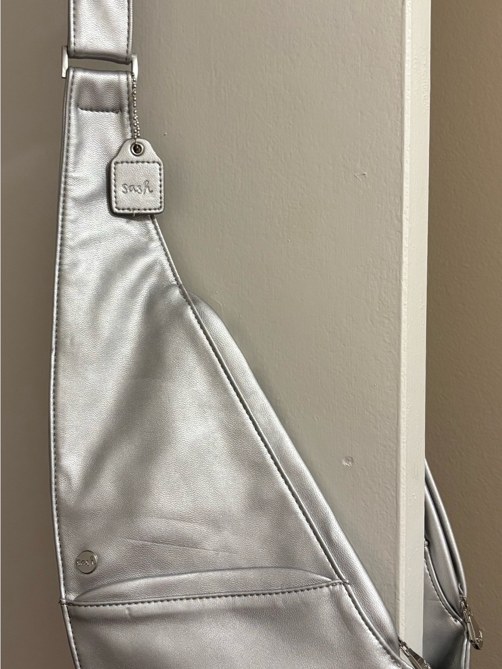 The Sash Bag in Silver